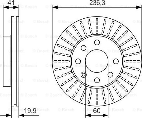 BOSCH 0 986 479 S98 - Bremžu diski ps1.lv