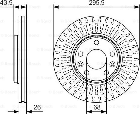 BOSCH 0 986 479 S93 - Bremžu diski ps1.lv