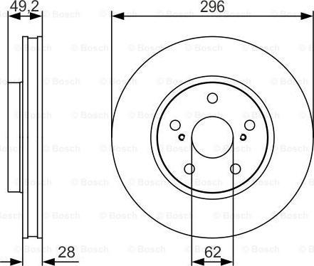 BOSCH 0 986 479 S40 - Bremžu diski ps1.lv