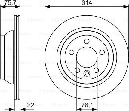 BOSCH 0 986 479 S54 - Bremžu diski ps1.lv