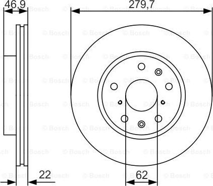 BOSCH 0 986 479 S58 - Bremžu diski ps1.lv