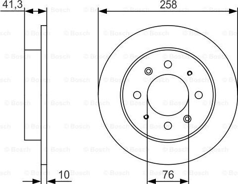 BOSCH 0 986 479 S57 - Bremžu diski ps1.lv