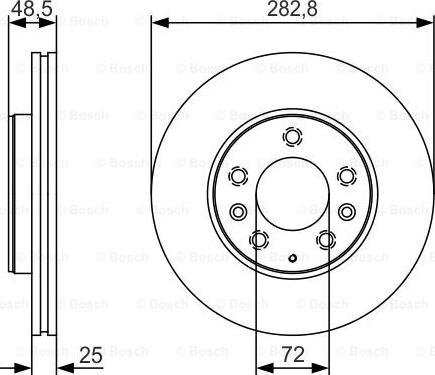 BOSCH 0 986 479 S60 - Bremžu diski ps1.lv