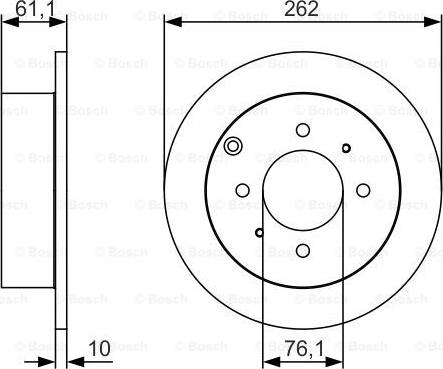 BOSCH 0 986 479 S68 - Bremžu diski ps1.lv