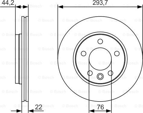 BOSCH 0 986 479 S06 - Bremžu diski ps1.lv