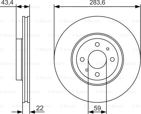 BOSCH 0 986 479 S01 - Bremžu diski ps1.lv