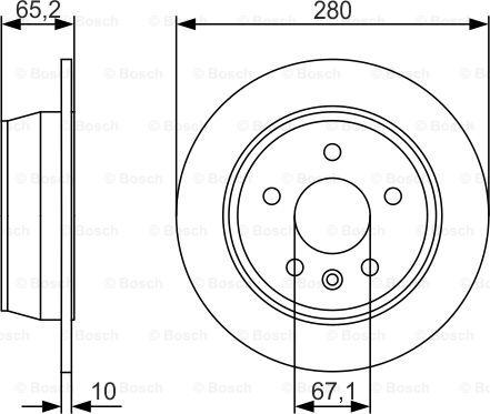 BOSCH 0 986 479 S02 - Bremžu diski ps1.lv