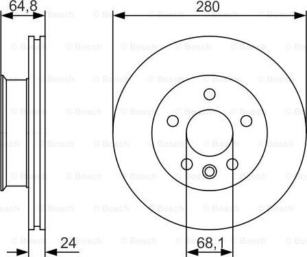 BOSCH 0 986 479 S80 - Bremžu diski ps1.lv