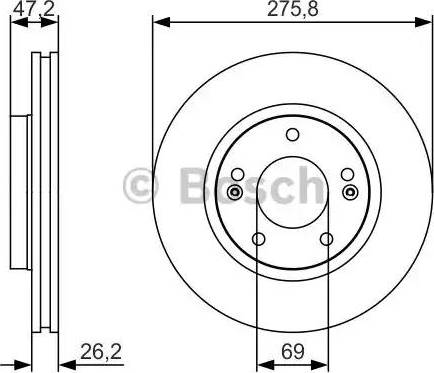 BOSCH 0 986 479 S81 - Bremžu diski ps1.lv