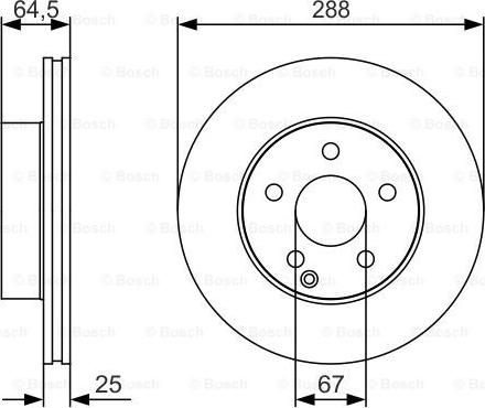 BOSCH 0 986 479 S83 - Bremžu diski ps1.lv