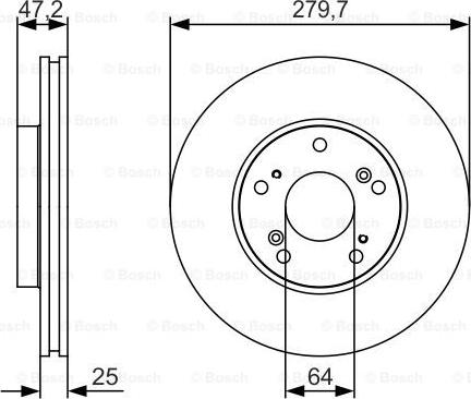 BOSCH 0 986 479 S82 - Bremžu diski ps1.lv