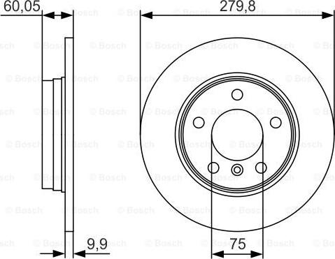 BOSCH 0 986 479 S34 - Bremžu diski ps1.lv