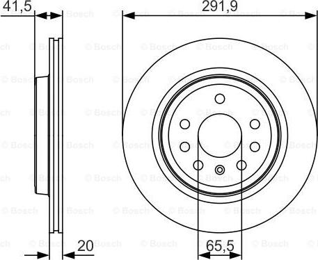 BOSCH 0 986 479 S27 - Bremžu diski ps1.lv