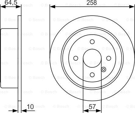 BOSCH 0 986 479 S75 - Bremžu diski ps1.lv