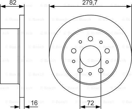 BOSCH 0 986 479 S73 - Bremžu diski ps1.lv