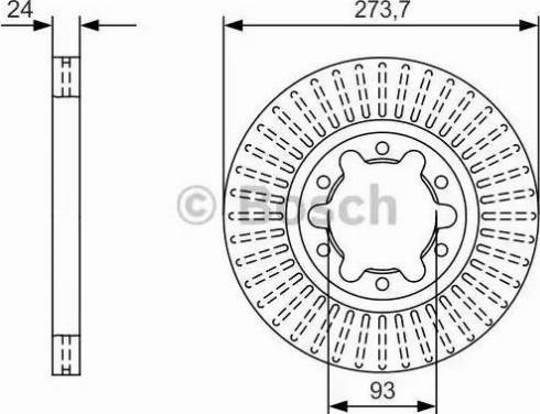 BOSCH 0 986 479 T95 - Bremžu diski ps1.lv