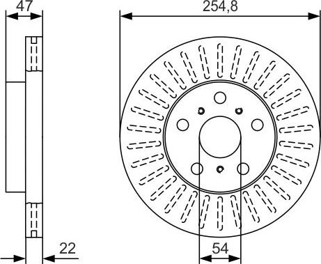 BOSCH 0 986 479 T65 - Bremžu diski ps1.lv