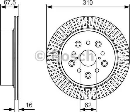 BOSCH 0 986 479 T03 - Bremžu diski ps1.lv