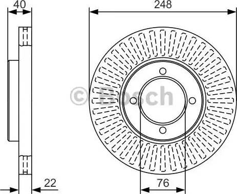 BOSCH 0 986 479 T15 - Bremžu diski ps1.lv