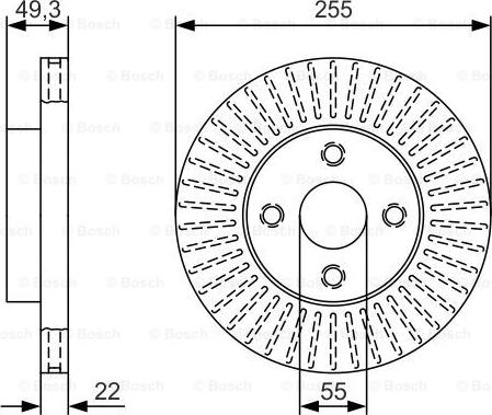 BOSCH 0 986 479 T11 - Bremžu diski ps1.lv