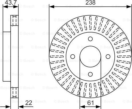 BOSCH 0 986 479 T31 - Bremžu diski ps1.lv