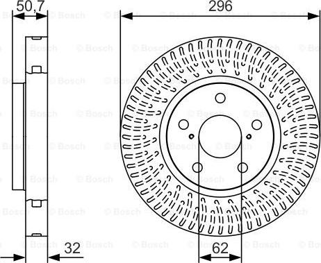 BOSCH 0 986 479 T37 - Bremžu diski ps1.lv