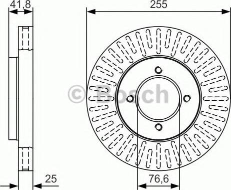 BOSCH 0 986 479 T25 - Bremžu diski ps1.lv