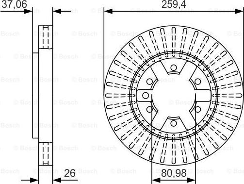 BOSCH 0 986 479 T74 - Bremžu diski ps1.lv