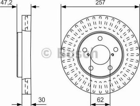 BOSCH 0 986 479 U94 - Bremžu diski ps1.lv