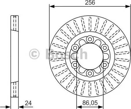 BOSCH 0 986 479 U98 - Bremžu diski ps1.lv