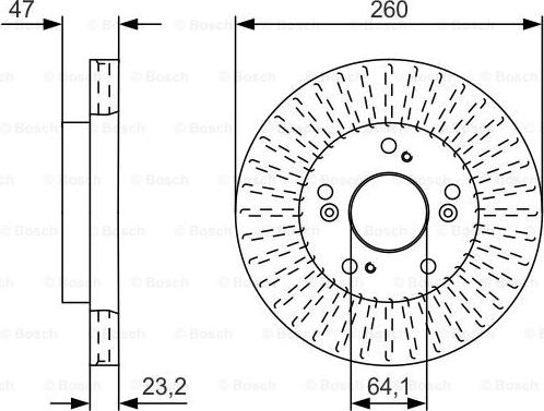 BOSCH 0 986 479 U92 - Bremžu diski ps1.lv