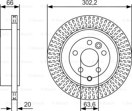 BOSCH 0 986 479 U44 - Bremžu diski ps1.lv