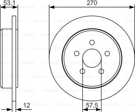 BOSCH 0 986 479 U41 - Bremžu diski ps1.lv