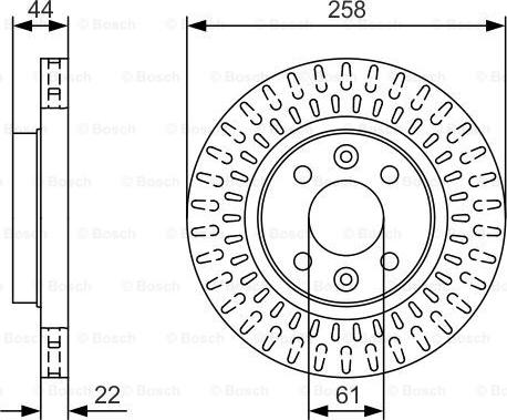 BOSCH 0 986 479 U50 - Bremžu diski ps1.lv