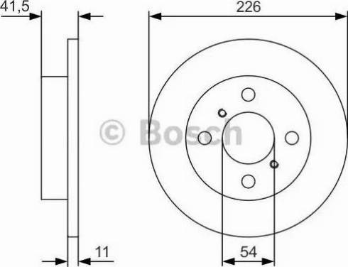 BOSCH 0 986 479 U51 - Bremžu diski ps1.lv