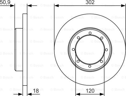 BOSCH 0 986 479 U60 - Bremžu diski ps1.lv