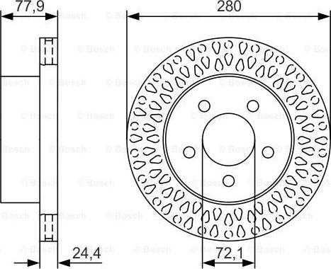 BOSCH 0 986 479 U00 - Bremžu diski ps1.lv