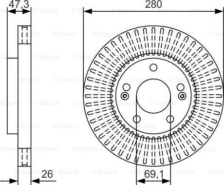 BOSCH 0 986 479 U10 - Bremžu diski ps1.lv