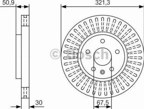 BOSCH 0 986 479 U11 - Bremžu diski ps1.lv