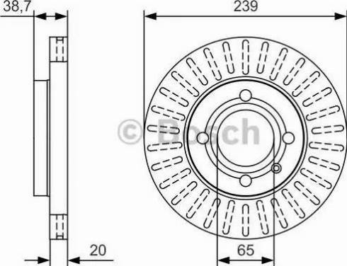 BOSCH 0 986 479 U13 - Bremžu diski ps1.lv