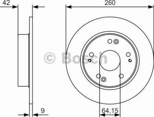 BOSCH 0 986 479 U85 - Bremžu diski ps1.lv