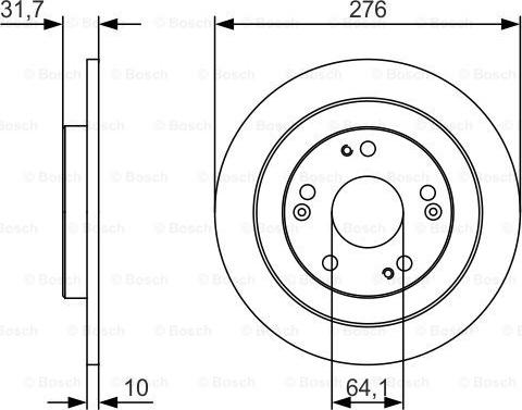 BOSCH 0 986 479 U83 - Bremžu diski ps1.lv