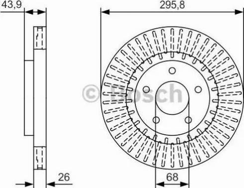 BOSCH 0 986 479 U24 - Bremžu diski ps1.lv