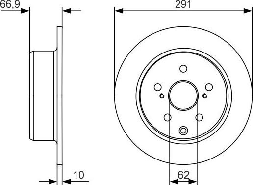 BOSCH 0 986 479 U78 - Bremžu diski ps1.lv