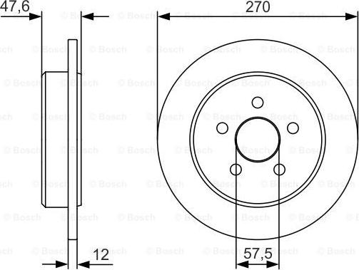 BOSCH 0 986 479 V43 - Bremžu diski ps1.lv