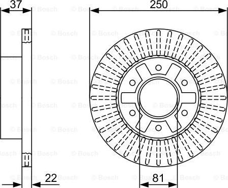 BOSCH 0 986 479 V66 - Bremžu diski ps1.lv