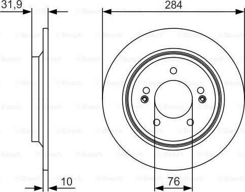 BOSCH 0 986 479 V09 - Bremžu diski ps1.lv