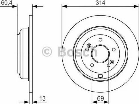 BOSCH 0 986 479 V15 - Bremžu diski ps1.lv