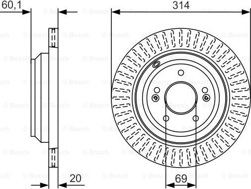 BOSCH 0 986 479 V11 - Bremžu diski ps1.lv