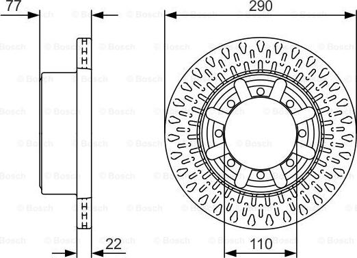 BOSCH 0 986 479 V18 - Bremžu diski ps1.lv